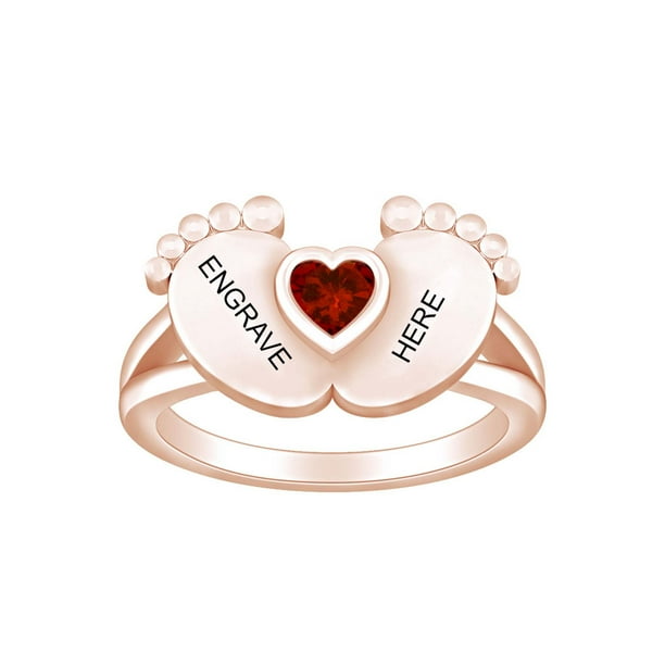 925 Sterling Silver Engravable Heart Baby Ring Size 1-5 925 Sterling Silver Engravable Heart Baby Ring Size 1-5